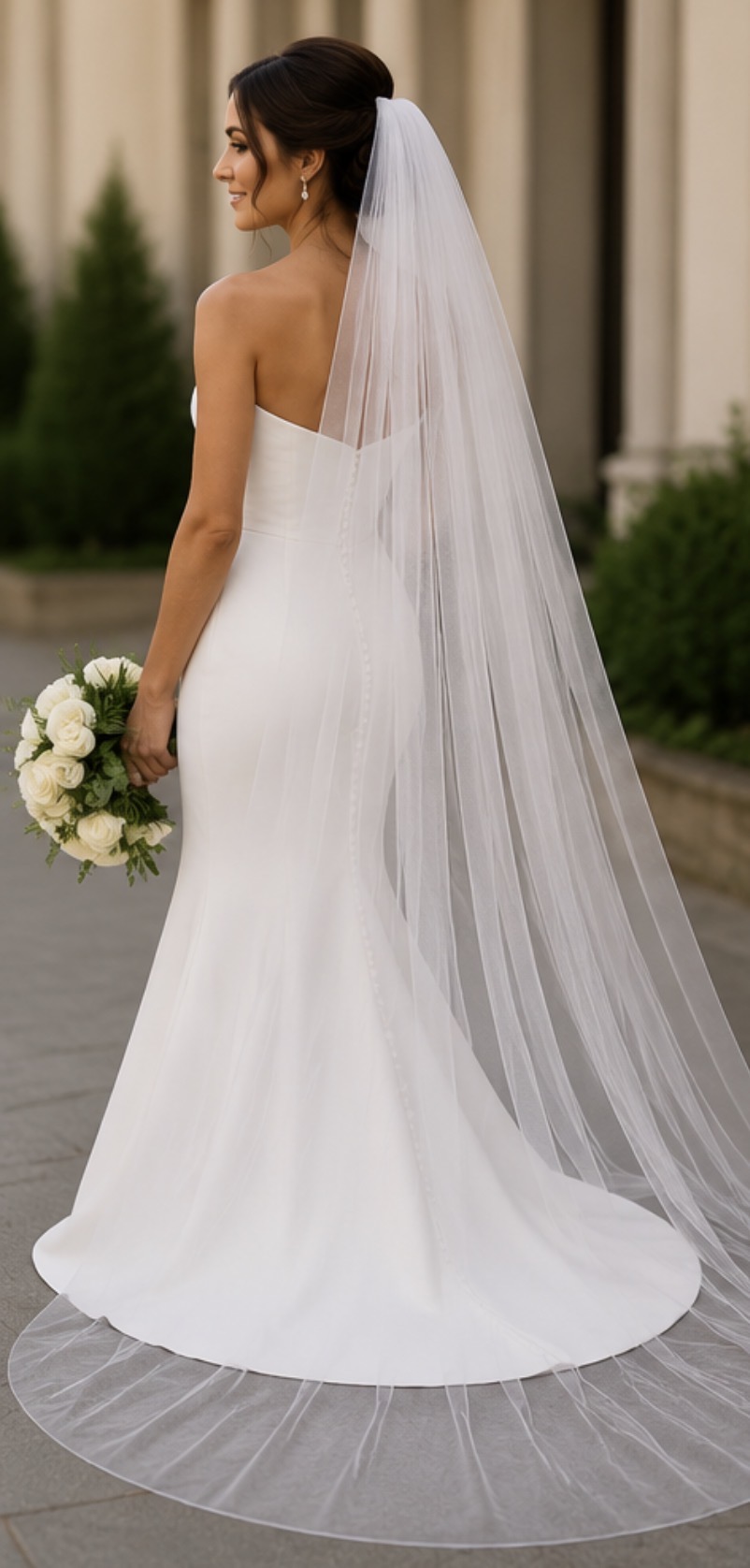 Hayley cathedral wedding veil