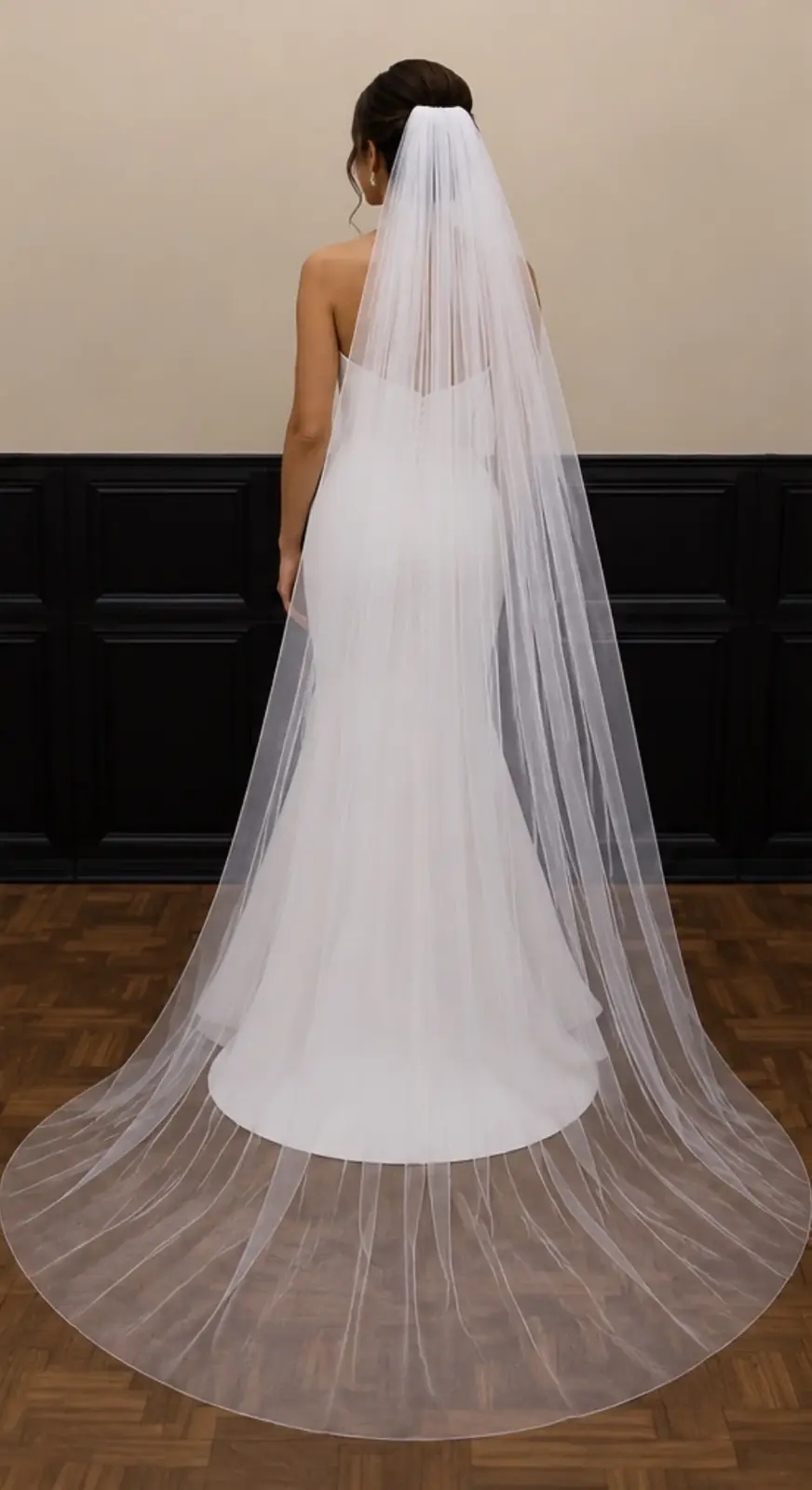 Long wedding veil