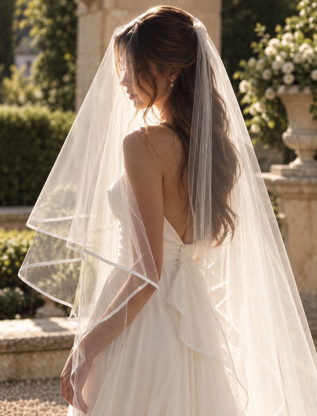 Juliette — Chapel Blusher Veil