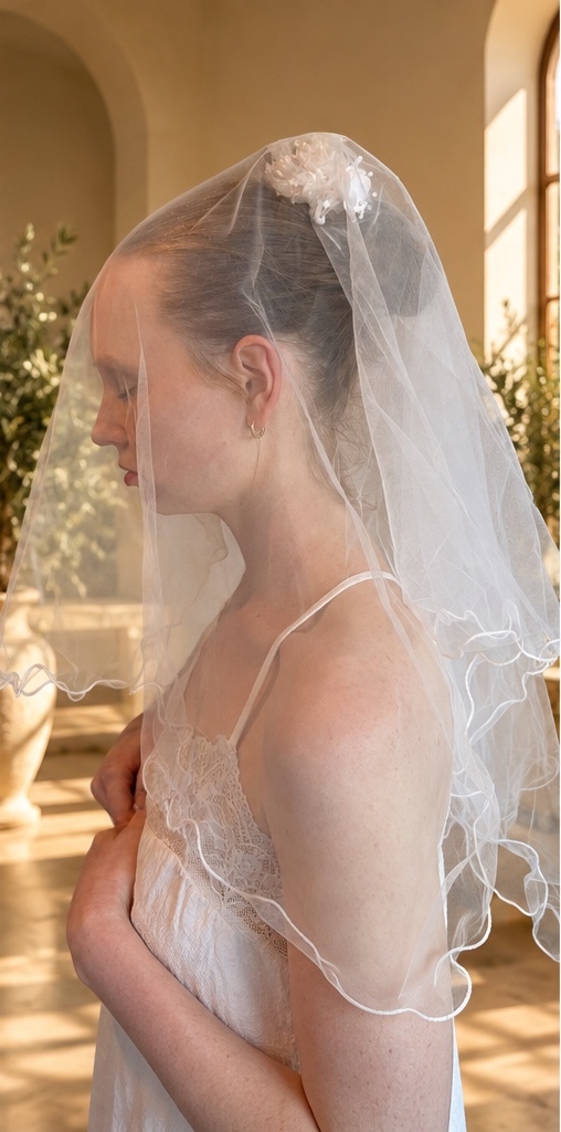 Lottie Floral Veil wedding veil NZ photo 7