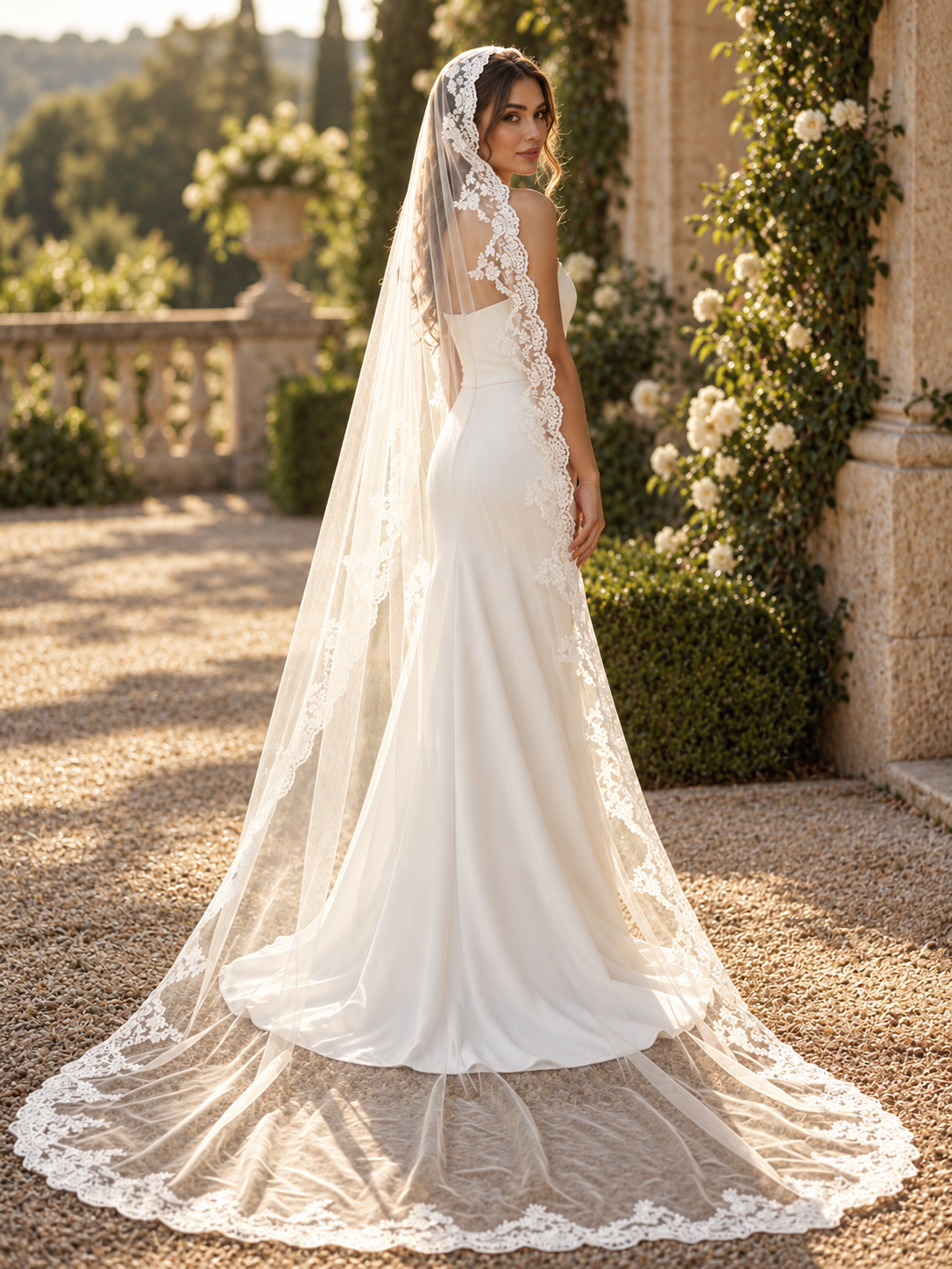 Classic — Cathedral Mantilla Veil wedding veil NZ photo 4