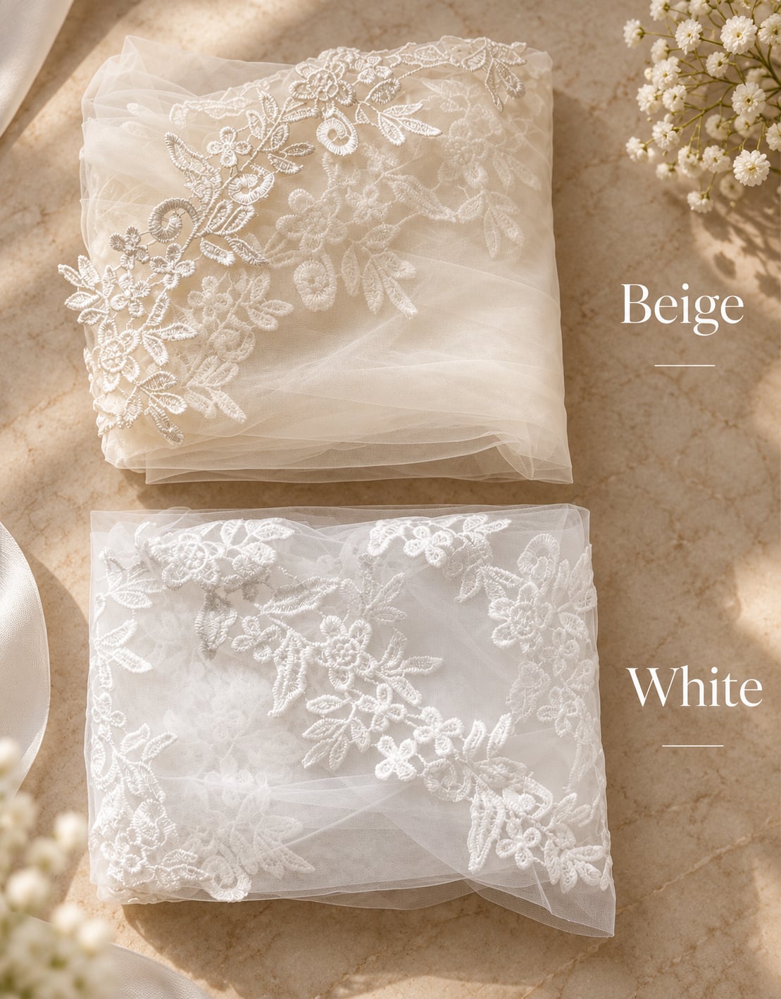 Daisy — Floral Lace Fingertip Veil wedding veil NZ photo 6