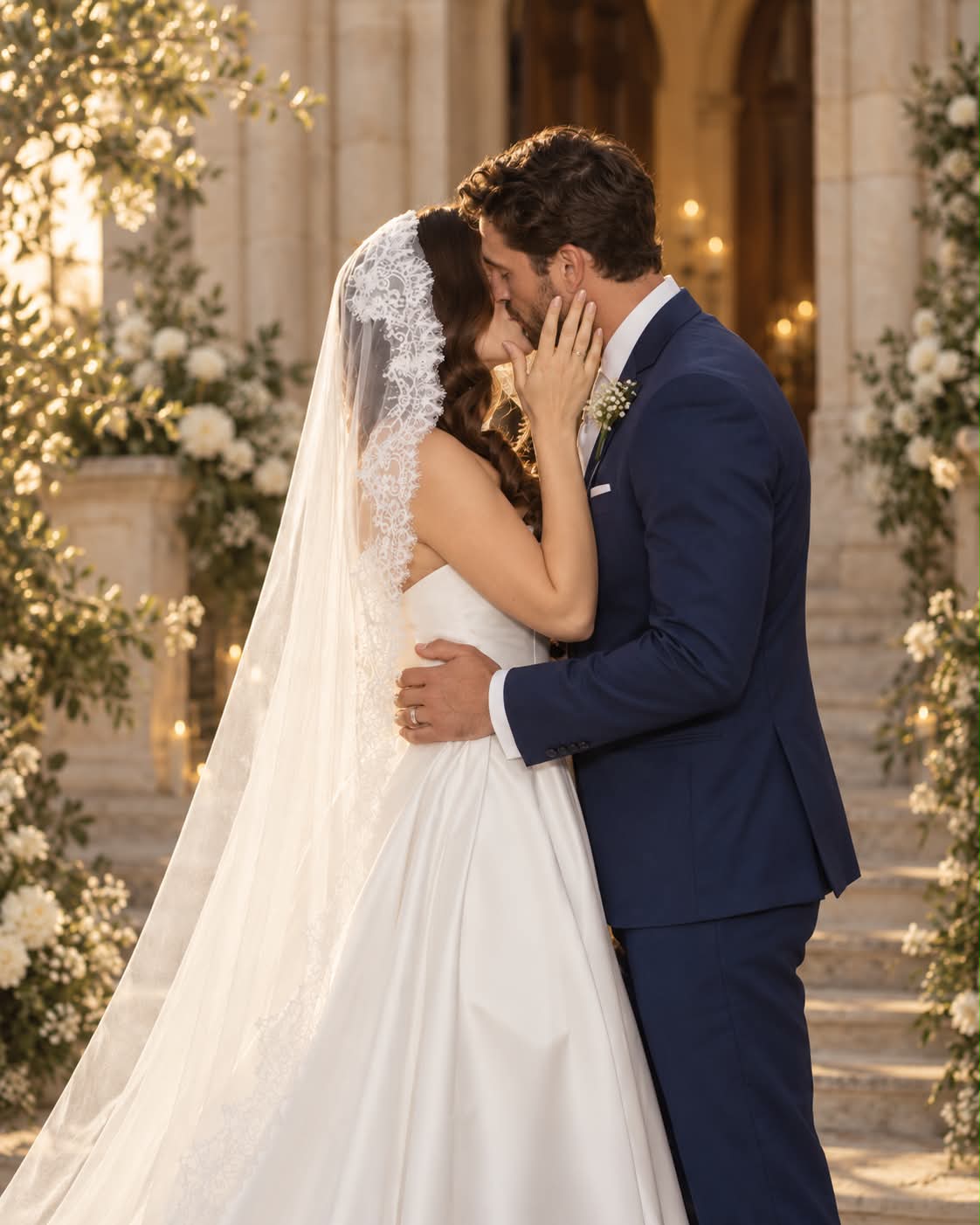 Isabella — Cathedral Mantilla Veil wedding veil NZ photo 7