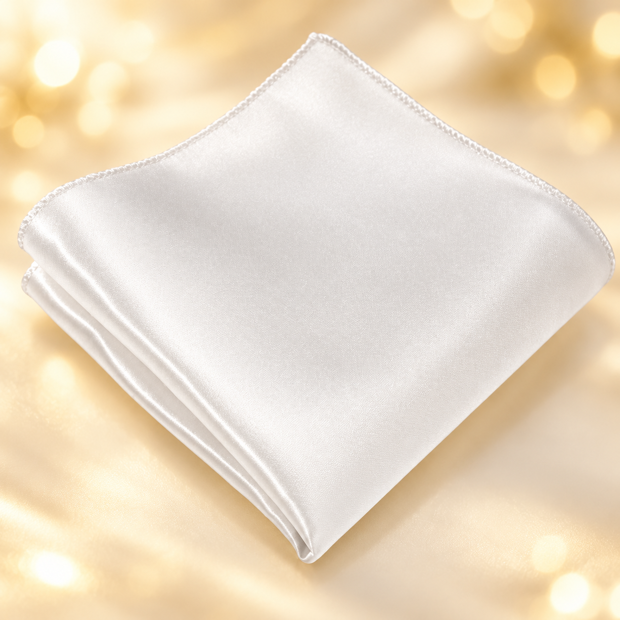 Classic Satin-Look Pocket Square bridal accessory photo 4