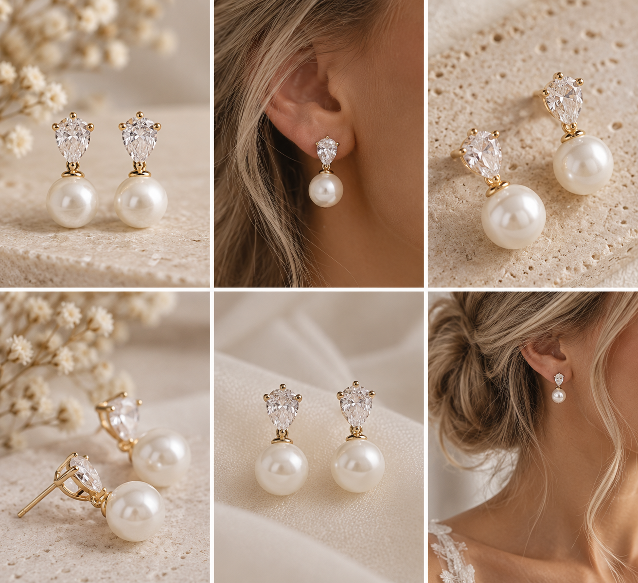 Amelie Pearl Drop Earrings