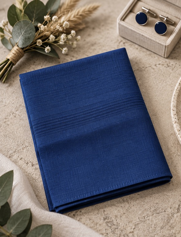 The Classic Cotton Pocket Square bridal accessory photo 7