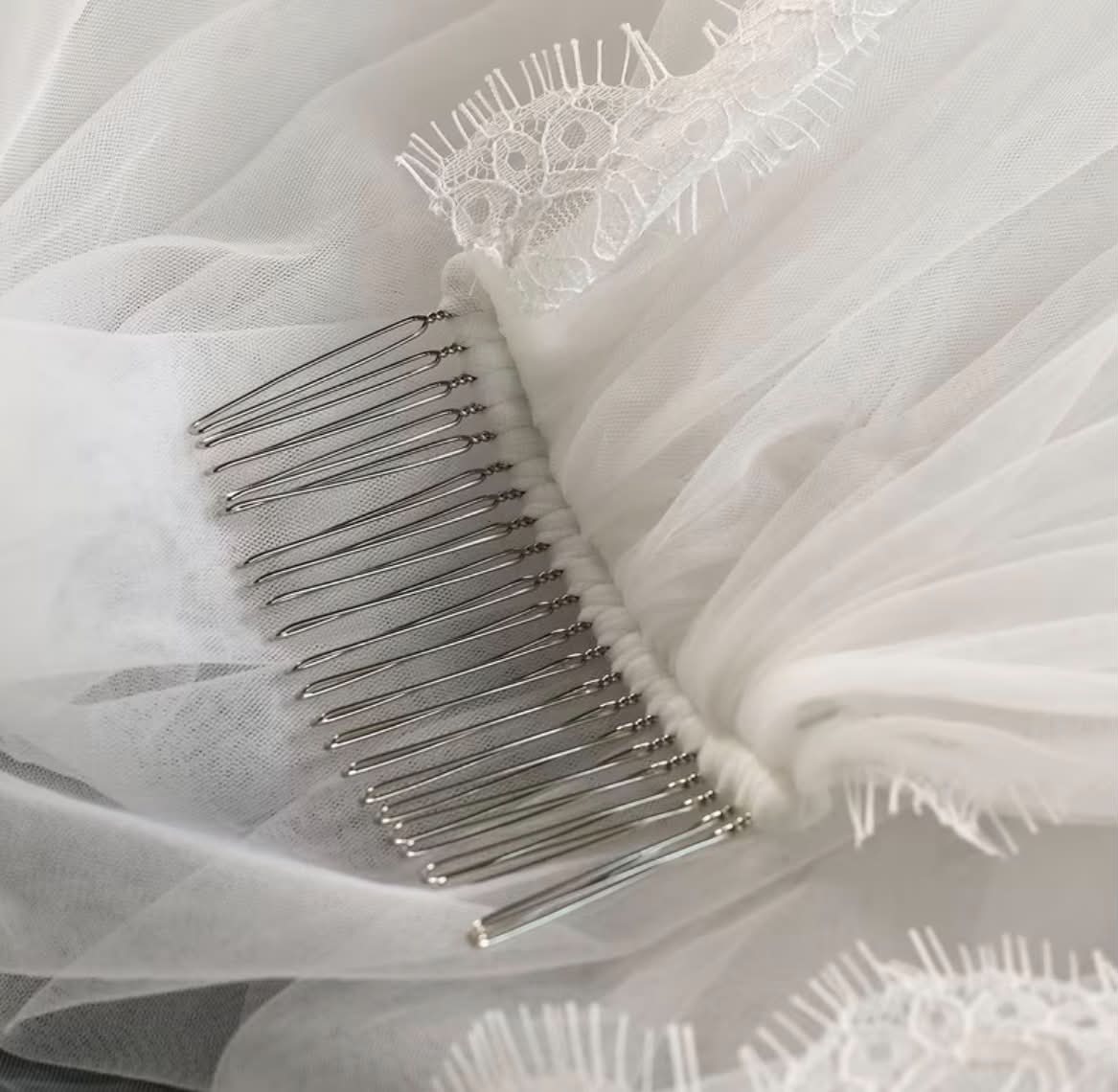 Catherine — Lace Chapel Veil wedding veil NZ photo 5